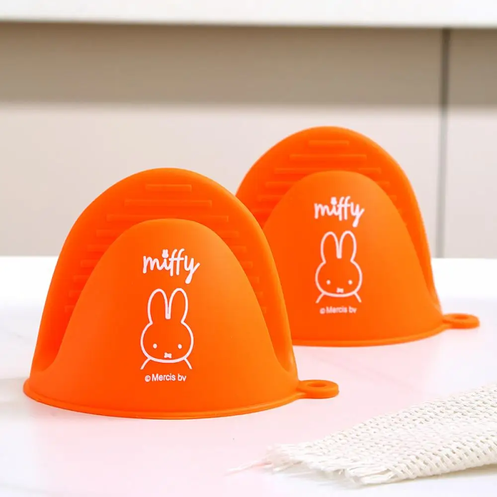 ميفي المطبخ مكافحة الحرارة اليد كليب أنيمي لطيف الكرتون بسيط المضادة للانزلاق سميكة ارتفاع درجة الحرارة مقاومة Kawaii قفازات الخبز هدية #2