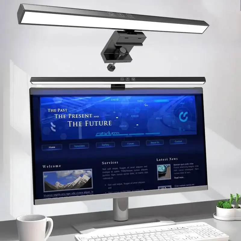 Led Computer Monitor Light Bar Desk Lighting Screen USB Lamp For Study Reading Table Stepless Dimming Lamp Timing 50CM/33CM