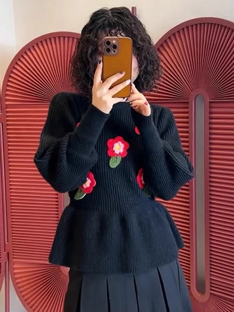 

Корейский трикотаж Sle Lazy Faion Camere, зимний винтажный антивозрастной шерстяной свитер Sli, универсальный Ele свитер для женщин