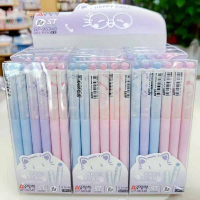 

48pcs/lot Kawaii Cat Paw Gel Pen Cute 0.5mm Black Ink Neutral Pens Gift Stationery Office School Supplies