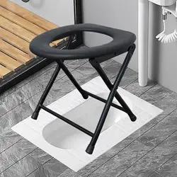 Camping Toilet Seat Bedside Commodes Folding Disabled Shower Chair Toilet Chair Seat