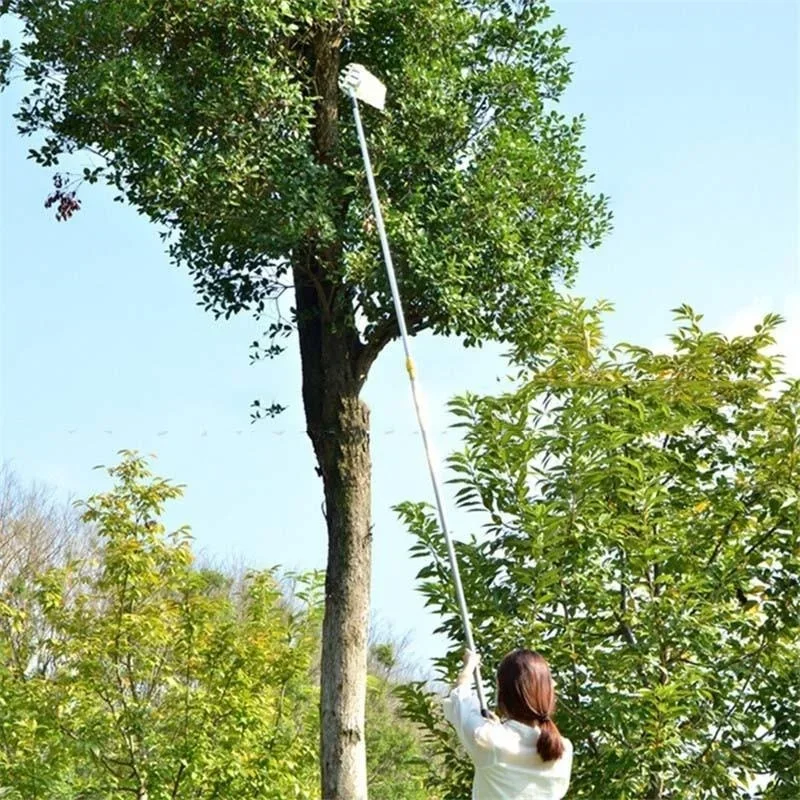Farm Fruit Picker Garden Orchard Peach Apple Tall Tree Picker Metal Picker Collection Bag Autumn Harvest Convenience Tool view 5