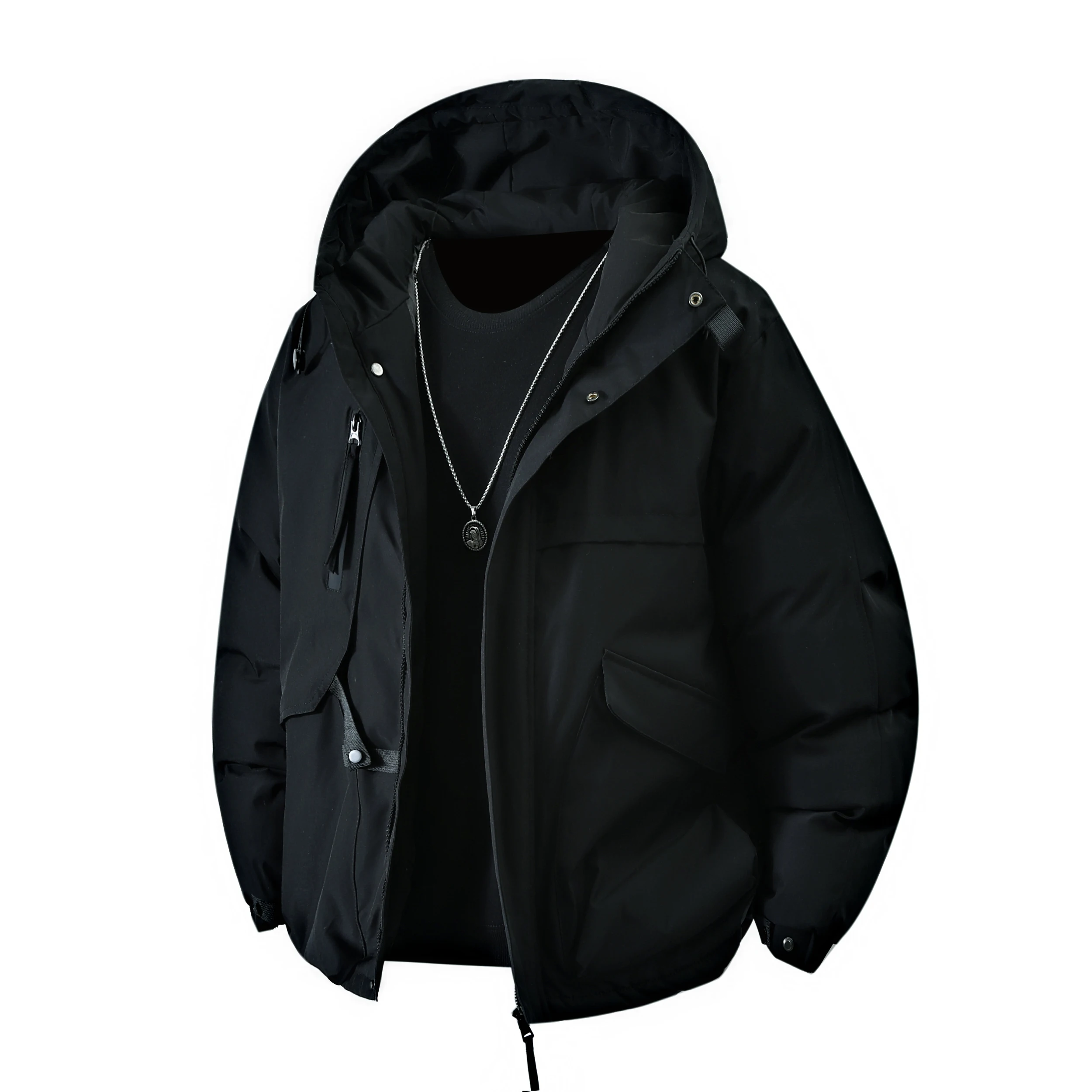 Gorasio Main Promotion Couples Fashion Brand Windproof Warm Cotton Coat Men Thicken Cotton Coats Outdoor Jacket Men Cotton Coats