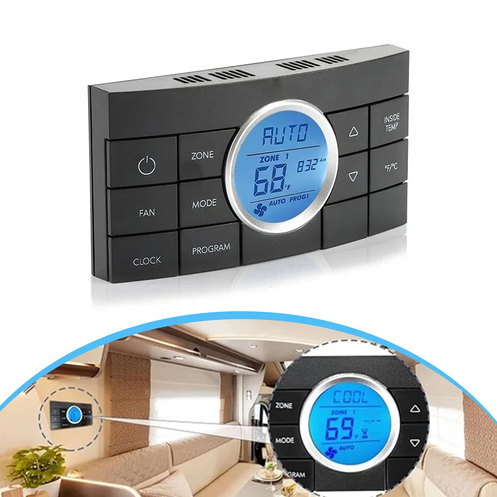 Zwart 10 knoppen ﻿   RV Multi-Zone Comfort Control Center II Thermostaat 3314082000 Auto-accessoires Kunststof Zwart Gereedschap