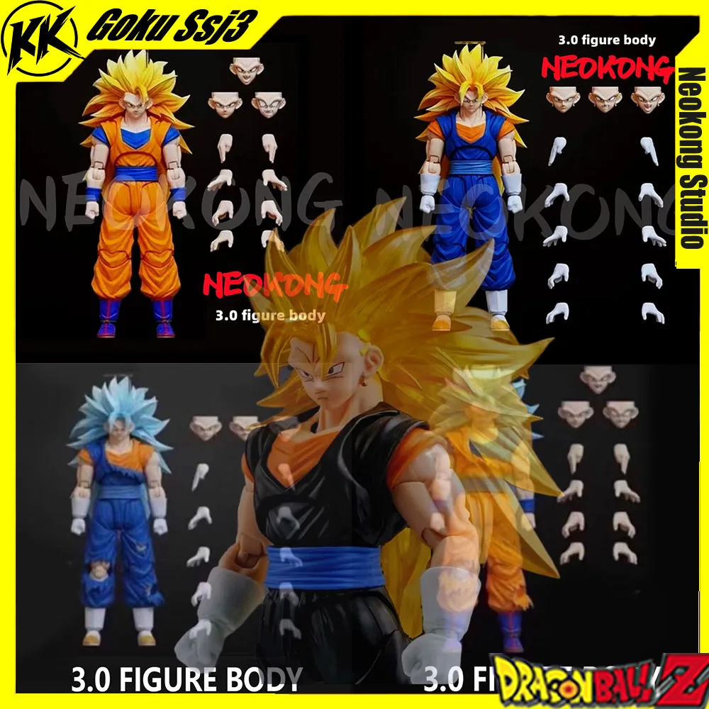 

В НАЛИЧИИ Neokong Studio Dragon Ball Фигурка 3,0 Body Vegeto Goku Ssj3 SHF Vegito Super Saiyan 3, аниме-фигурка, игрушки, подарки
