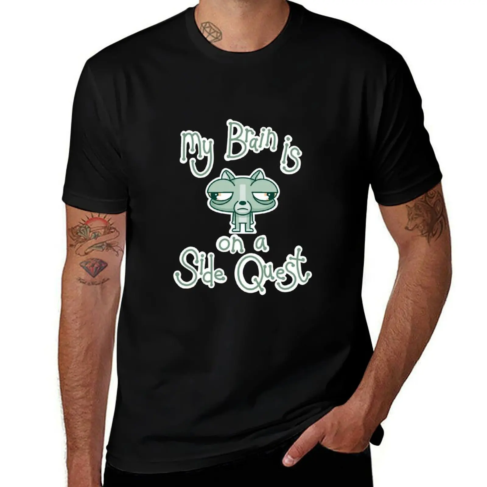 My Brain is On a Side Quest T-Shirt Moisture Control Sports Tee T-Shirt