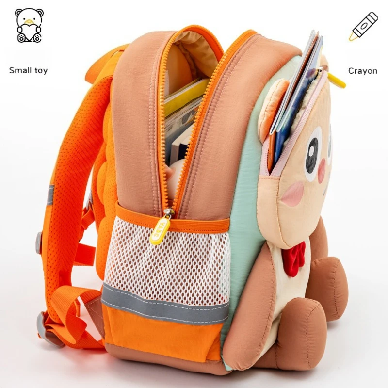 Borsa da scuola per orsi carino 3D Zaino per bambini ergonomico di lusso di alta qualità Zaino per bambini per ragazze e ragazzi Mochilas in nylon resistente all'acqua