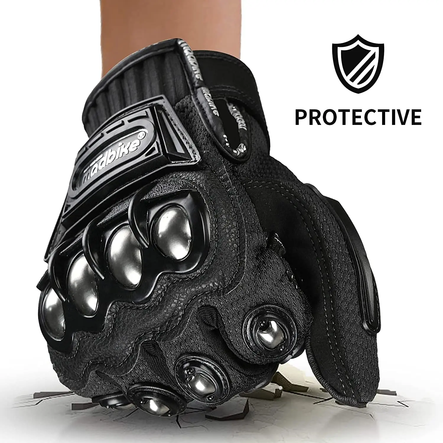 Tactical Knuckle Gloves self-defence for  Men Outdoor Sports Training Motorcycling Men Riding Gloves metal KNUCKLE wear resistan