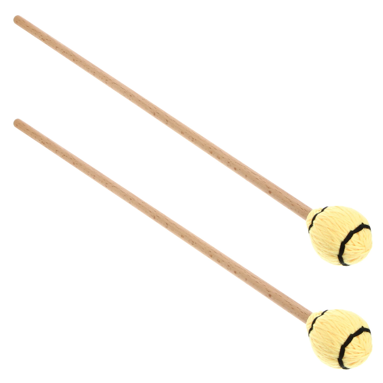 

2 Pcs Maple Drumsticks Mallets Percussion Xylophone Malletsxylophone Hammer Soft Musical Instruments