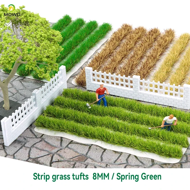 Miniaturowy, wydłużony model z żywicy - kępka trawy, symulacja statycznej trawy kwiatowej do mikro-dioram, akcesoria dekoracyjne.