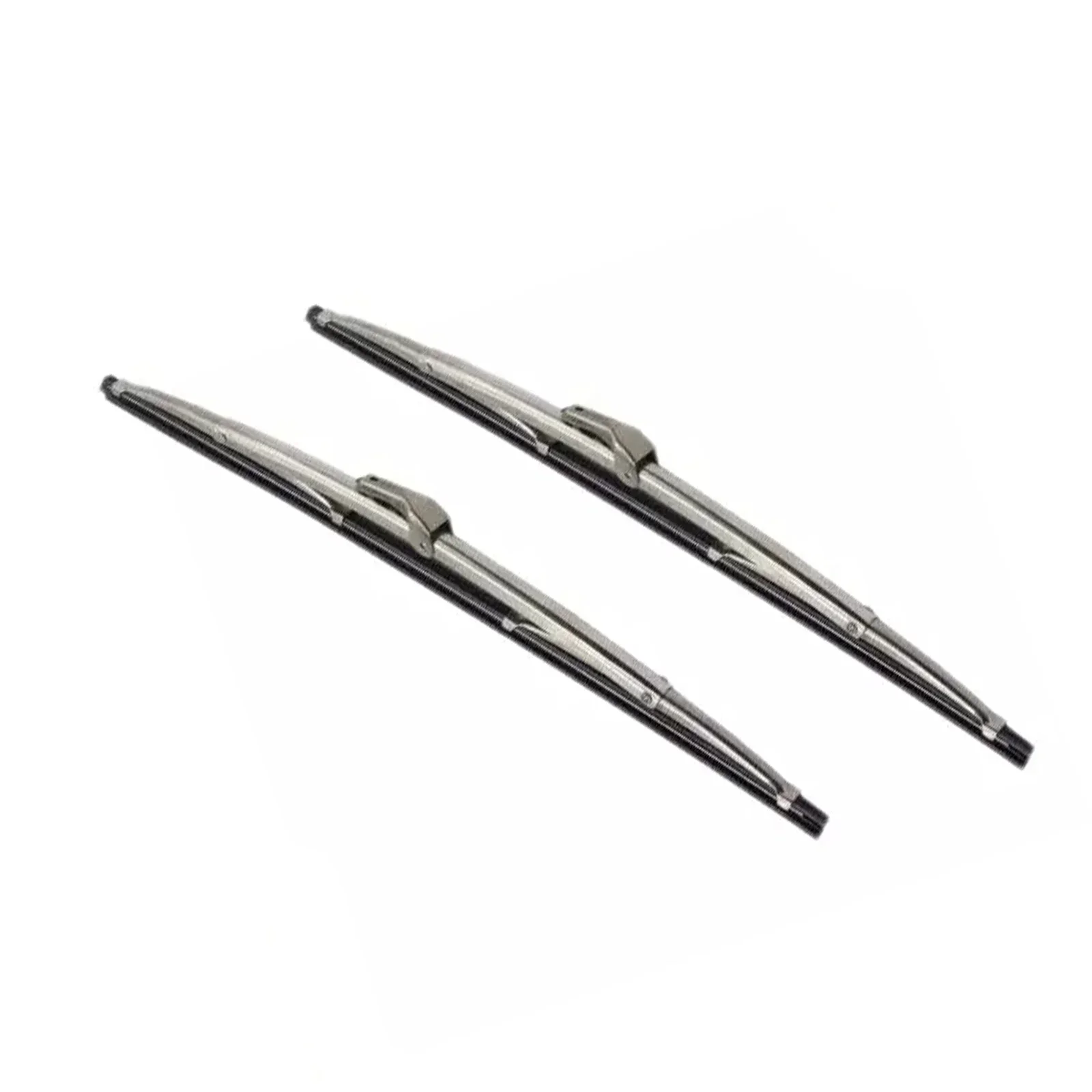 

Direct Replacement Wipers Polished Stainless Steel Wiper Blades For Curved Arms Wipers As Shown For Vehicle Maintenance