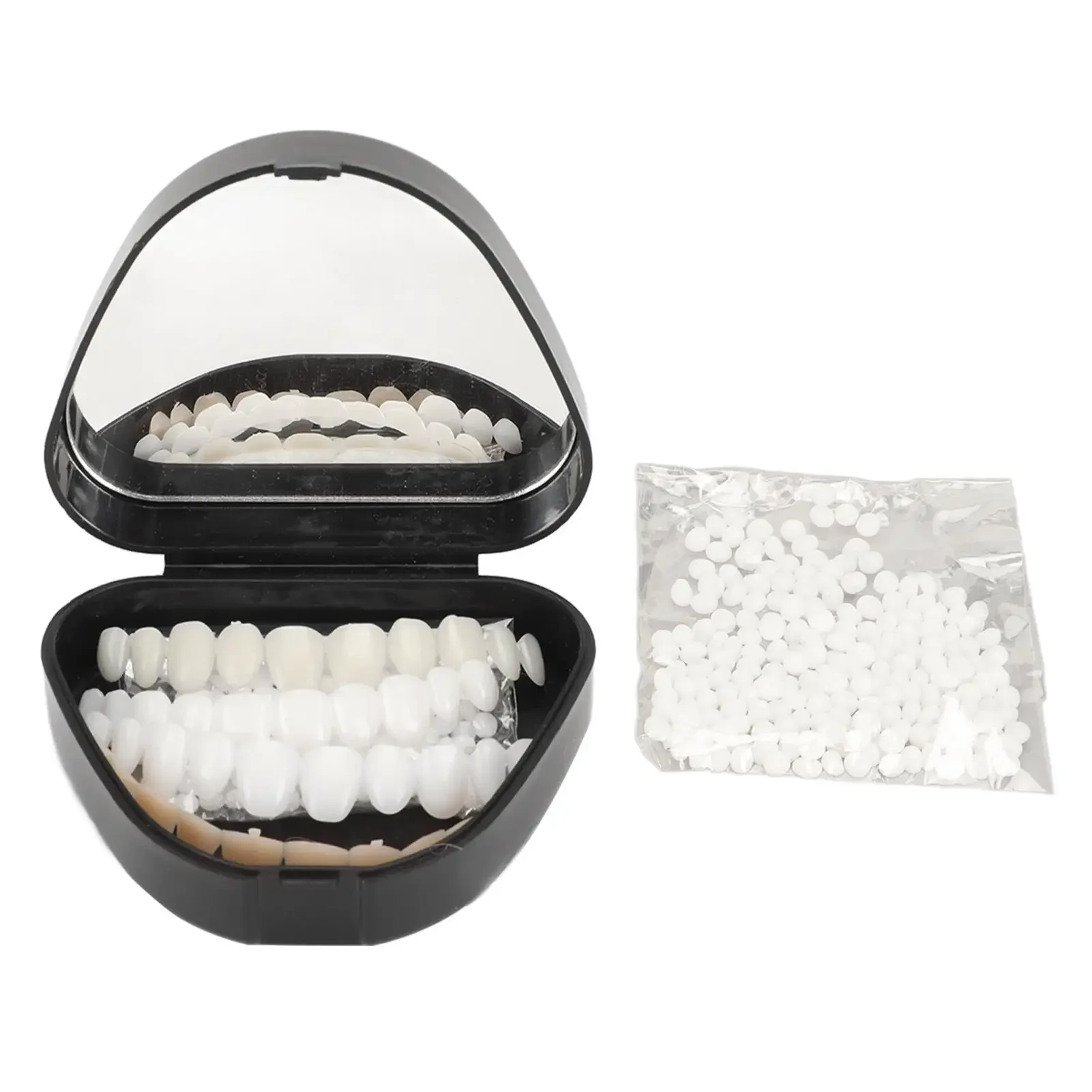 

Moldable False Teeth Repair Kit - Thermal Tooth Fitting Beads for Temporary Tooth Restoration & Cosplay