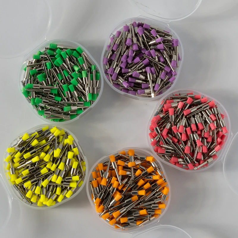 

100Pcs/Box Dental Prophy brush Disposable Pencial Flat Polisher Colorful Latch Type dentsitry Polishing teeth stain removal Cup
