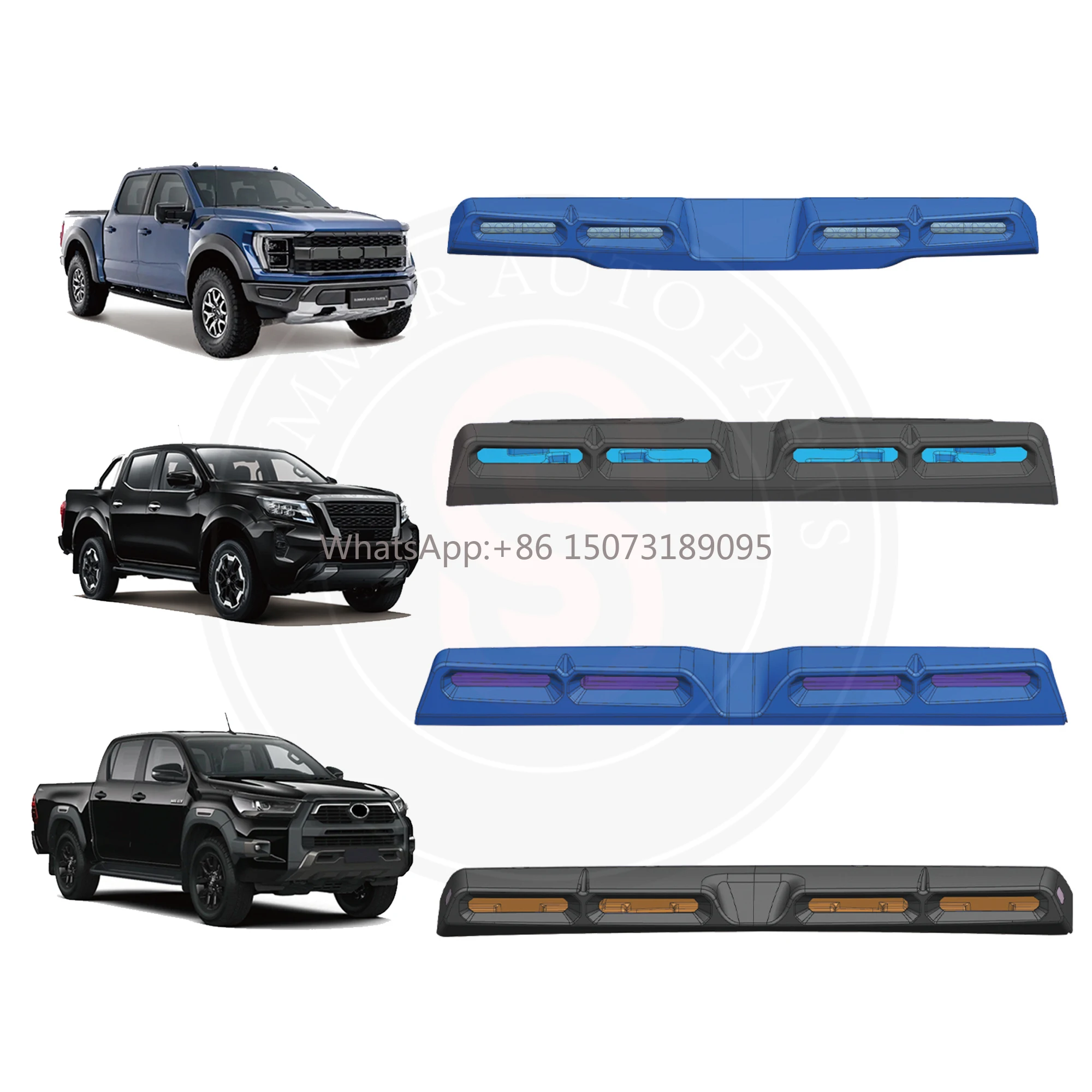 

Auto Accessories Modification Spare Parts 4 Led Front Top Roof Spoiler Light Roof Spoiler Lights for Ford F150 Raptor Ranger