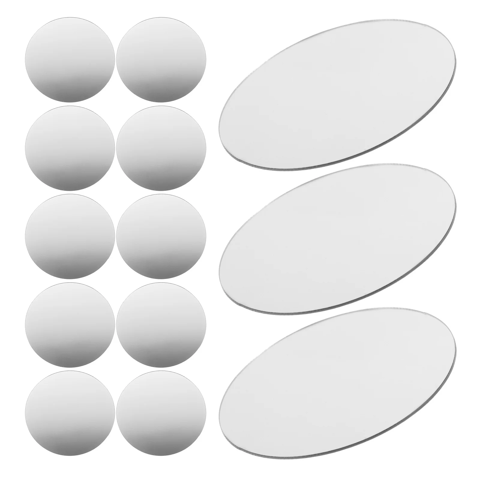 

30Pcs Acrylic Self Adhesive Round Mirror Tiles Mini 5cm Flat Stick on Mirrors for Wall Decoration DIY Small Mirror Sheets