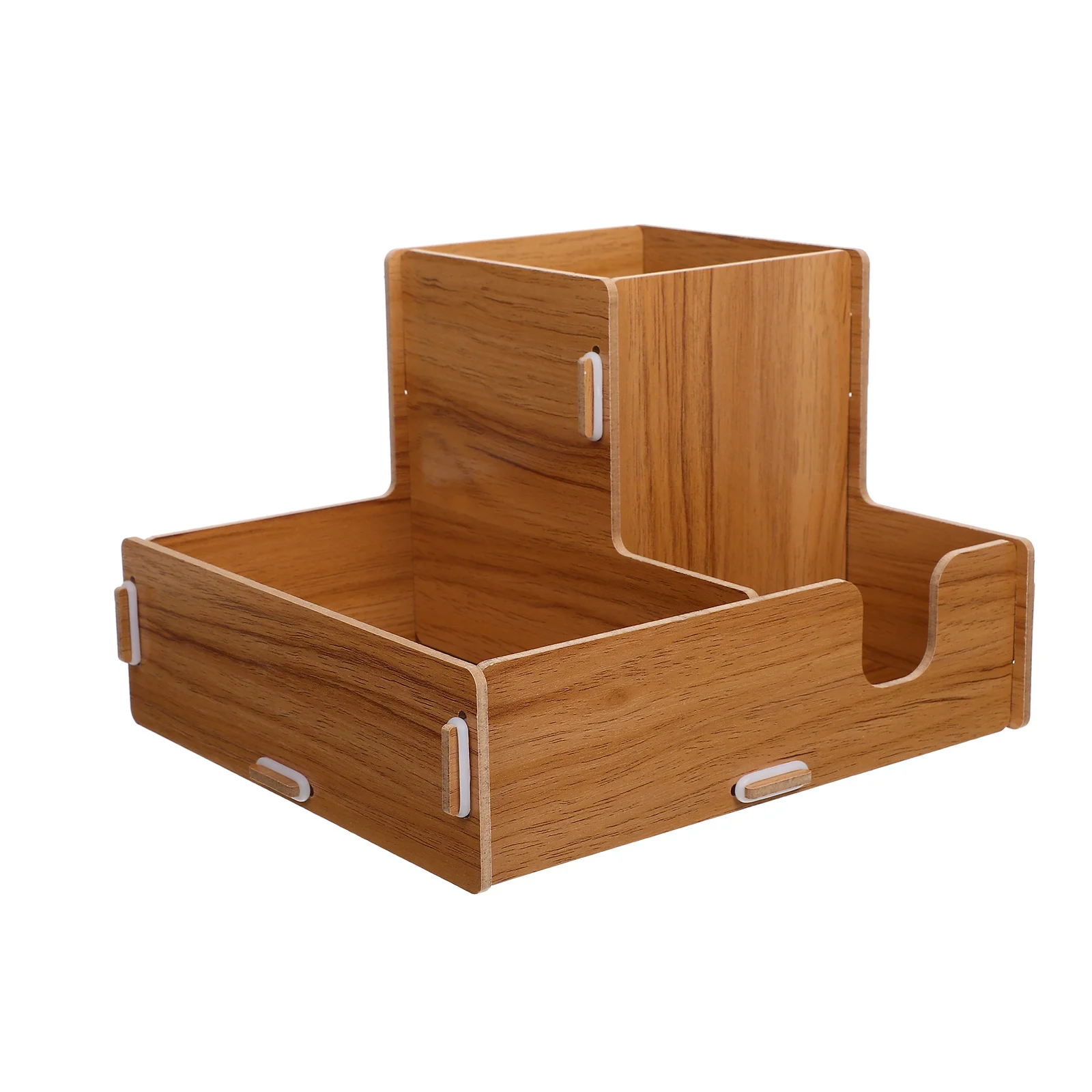

Wooden Desktop Cup Holder With Compartments For Paper Cups Straws Lids Storage Box Coffee Tea Organizer Cup Rack Home Use