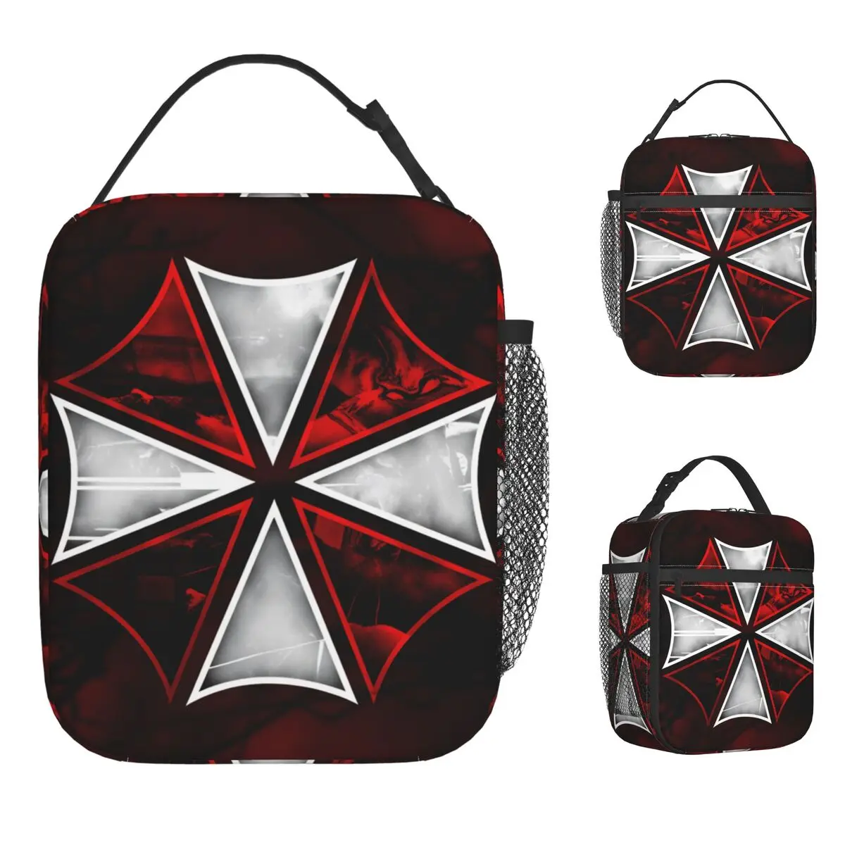 Game R-Resident E-Evil U-Umbrella Lunch Bag Portable Zipper Lunch Box Child Travel  Bag Vintage Waterproof Thermal Tote Handbags