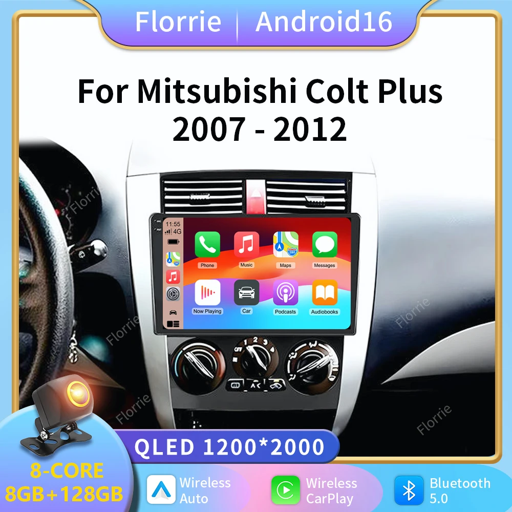 2K Android 16 Car Radio DVD For Mitsubishi Colt Plus 2003 - 2018 Multimedia Video Player GPS 4G Navigation Stereo Head Unit 2Din