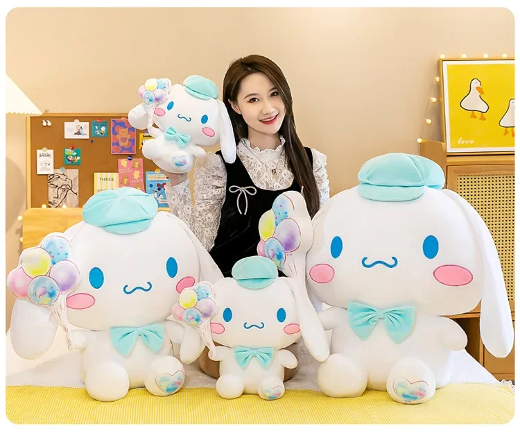 Jouets en peluche Sanurgente pour enfants, ballon Kawaii, oreiller en peluche Cinnamoroll, cadeau d'ami animal, cadeaux d'anniversaire pour enfants, 40cm