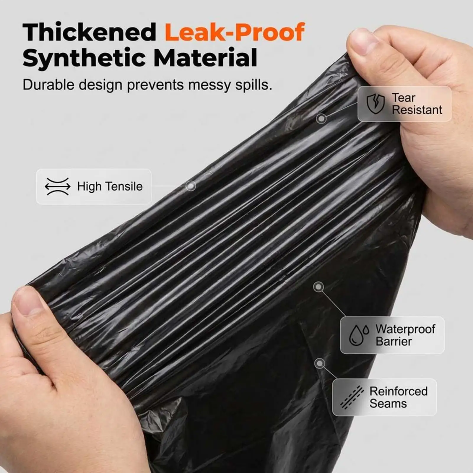 Car Trash Bag 50 Pieces Automotive Waste Container Disposable Garbage pouch Vehicle Seat trash pack for Car Home Office view 4