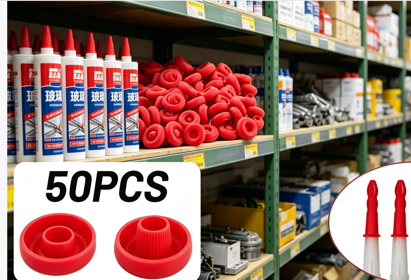 Tube Caulk Cap For Sealing Saver Sealer Caulking 20/50Pcs Cap Caulk Brand New High Quality Premium Accessories
