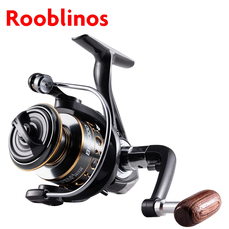 Rooblinos BK carretes de pesca giratorios para agua salada carrete de Metal de agua dulce aparejos de pesca de carpa de trucha intercambiables izquierda/derecha - imagen 2
