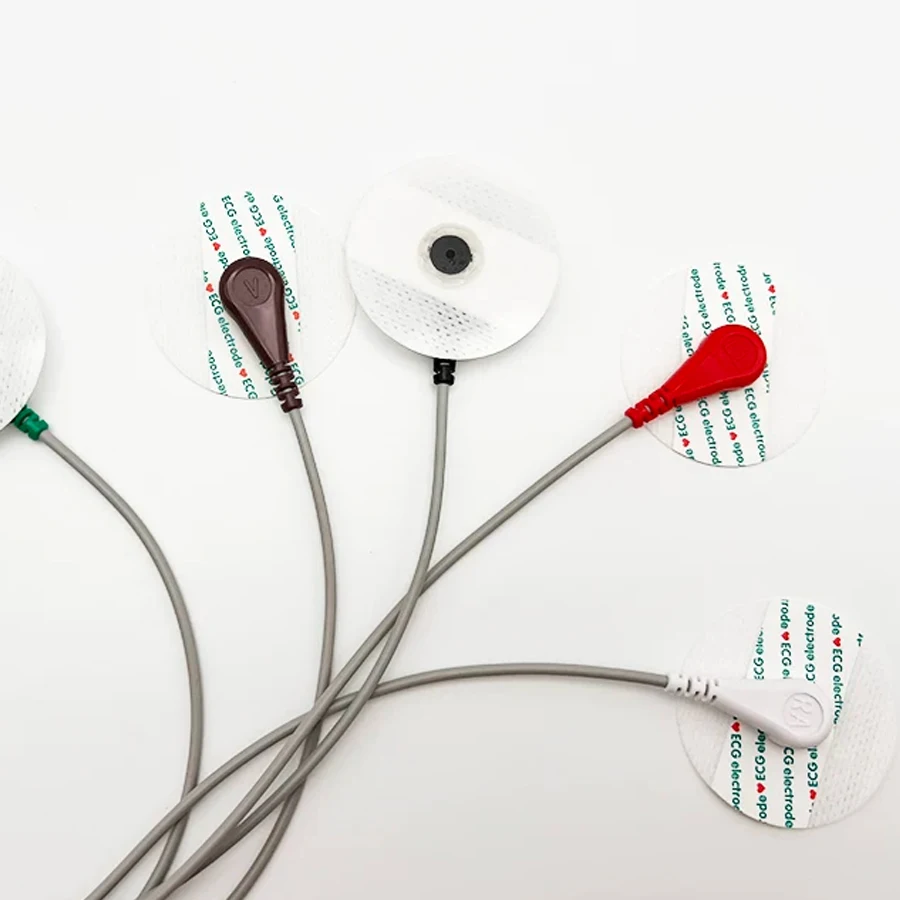 50-100pcs/1-2Bags Disposable Electrodes Stickers Medical Non-woven 52mm ECG Electrode Patch EKG Button Patch Electrocardiograph