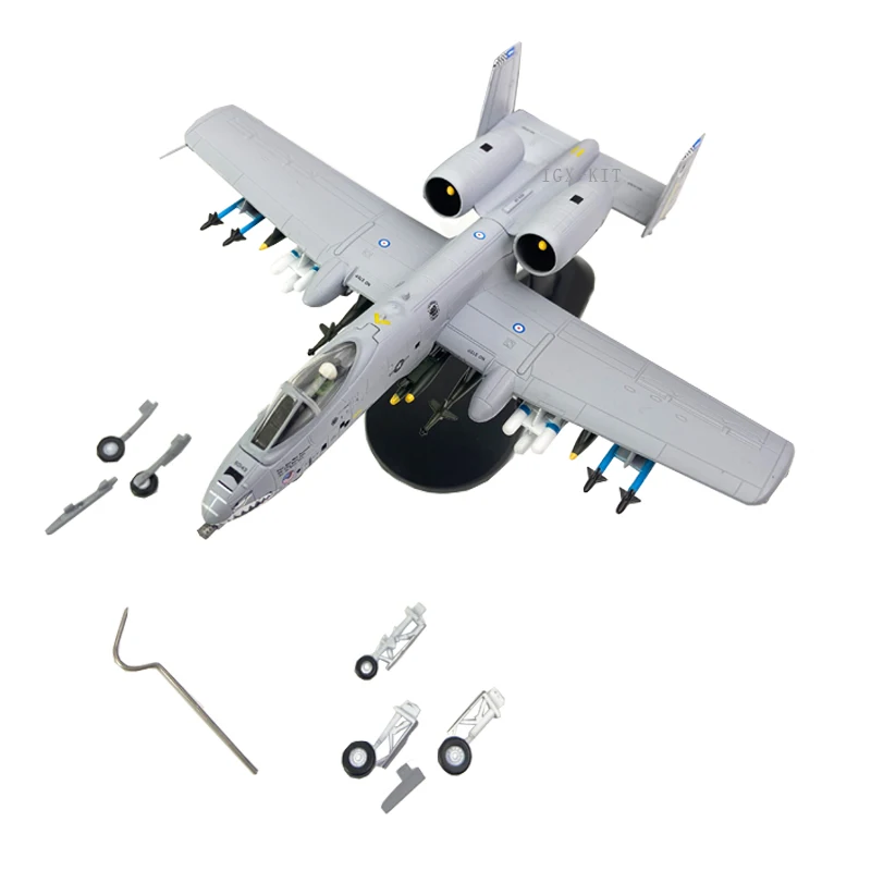 Escala 1:100 eua A-10 a10 thunderbolt ii avião de ataque lutador diecast metal avião modelo crianças menino brinquedo