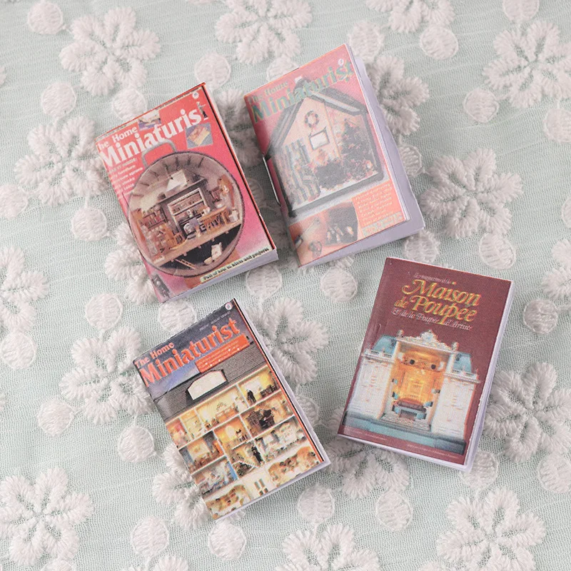 1:12 1:6 BJD Ob11 Family Magazine Study Globe Ornament Dollhouse Study Ornaments Miniature Items Comic Book Mini-model Toys