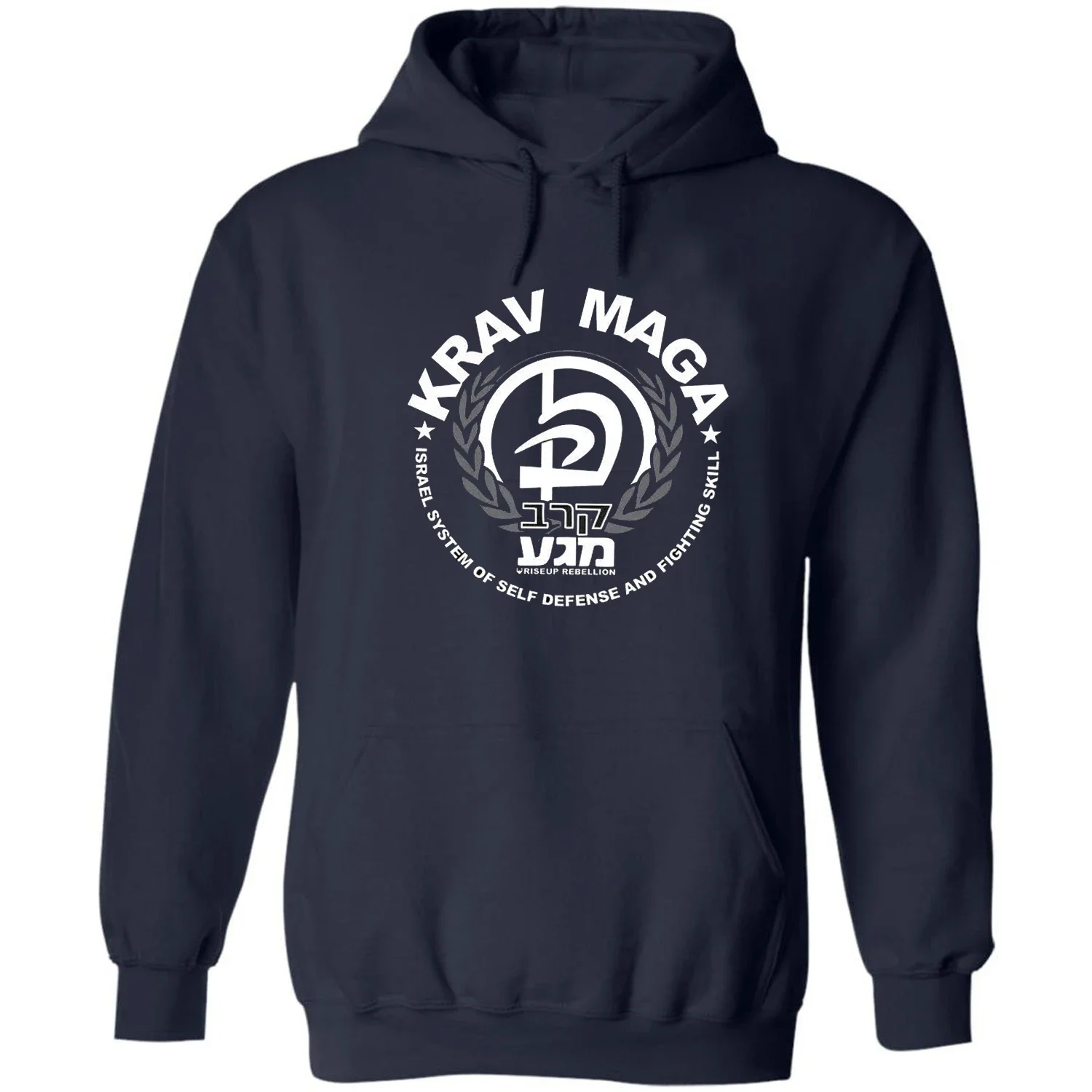 Israeli Self-defense and Fighting System KRAV MAGA Pullover Hoodie 100% Cotton Comfortable Casual Mens Sweatshirts Streetwear