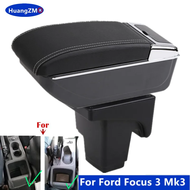 Für Ford Focus 3 Mk3 2011 2012 2013 2014 2015 2016 2017 2018 2019 2020 Auto Armlehne Box Center Storage box Auto Zubehör