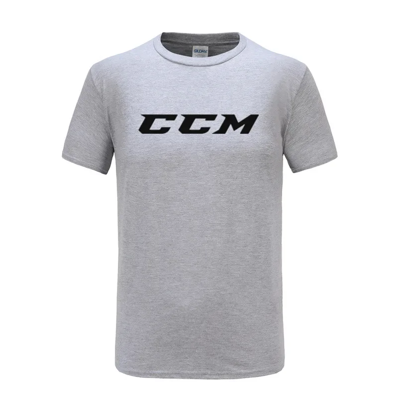 men\'s street T-shirt Ccm Logo Hockey Man T-Shirt men cotton tshirt summer brand teeshirt euro size free shipping