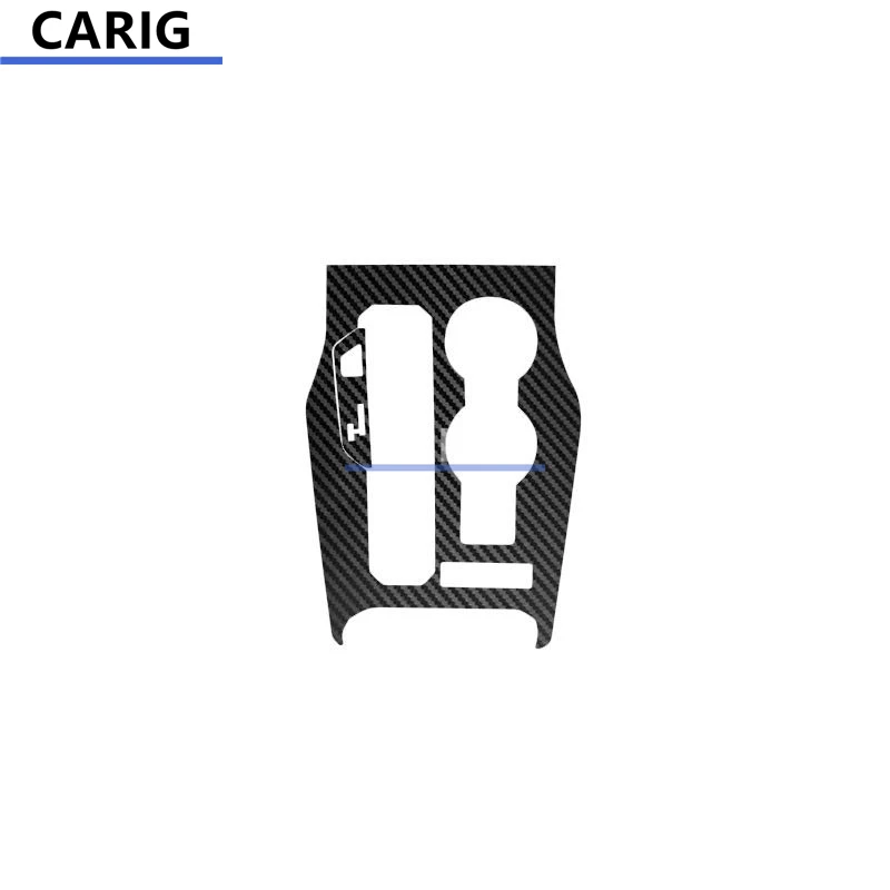 For TOYOTA HIGHLANDER&KLUGER 20-22 Gear Panel Sticker Modified Carbon Fiber Interior Car Film Accessories Modification