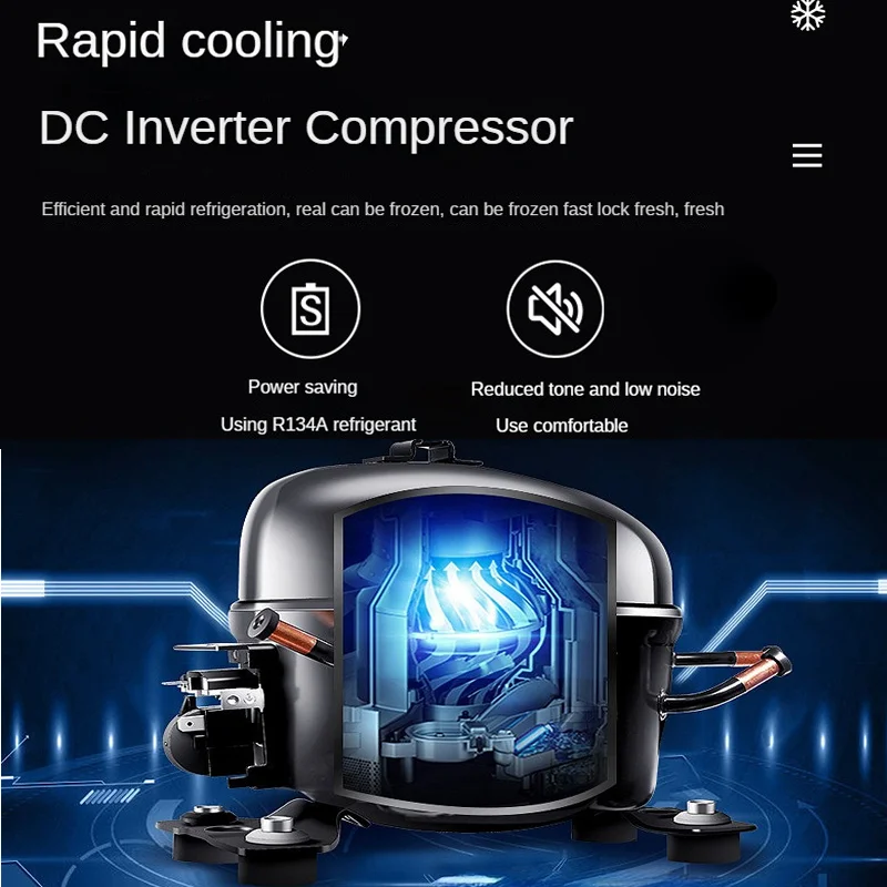 Controllo APP frigorifero per auto per Tesla Model 3 12V 45W 20L compressore di grande capacità raffreddamento campeggio da viaggio all\'aperto