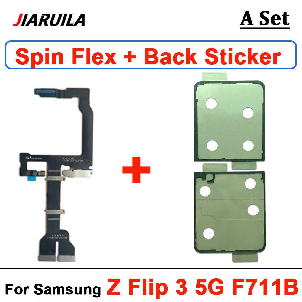 Mainboard Flex Cable + Back Sticker For Samsung Z Flip 3 4 5 6 7 5G F700F F707B F711 F721 F761B Main Display Spin Axis Cable