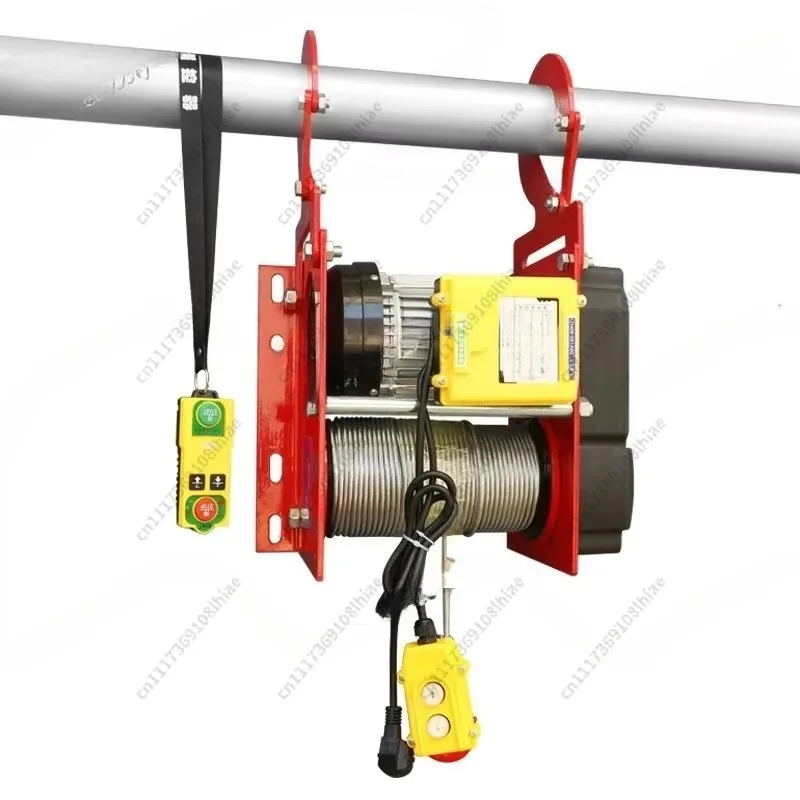 Wire Rope Hoist With Wireless Remote Micro Electric Hoist Electric Winch 220V 400kg/600kg