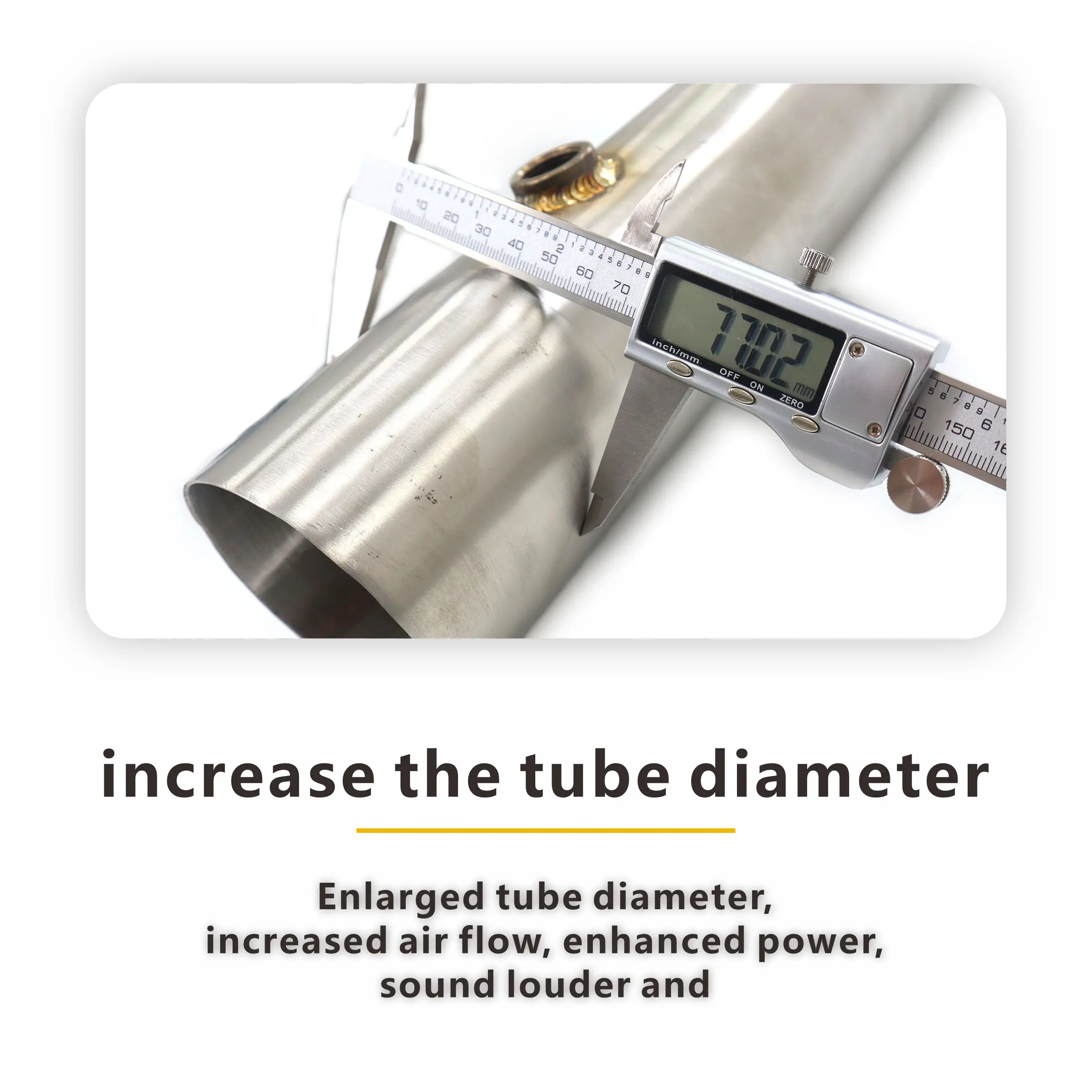 Afbeelding 5: High Flow Performance Downpipe voor Volkswagen Golf R MK6 2.0T HMD-uitlaatsysteem met hitteschild Racing Pipe