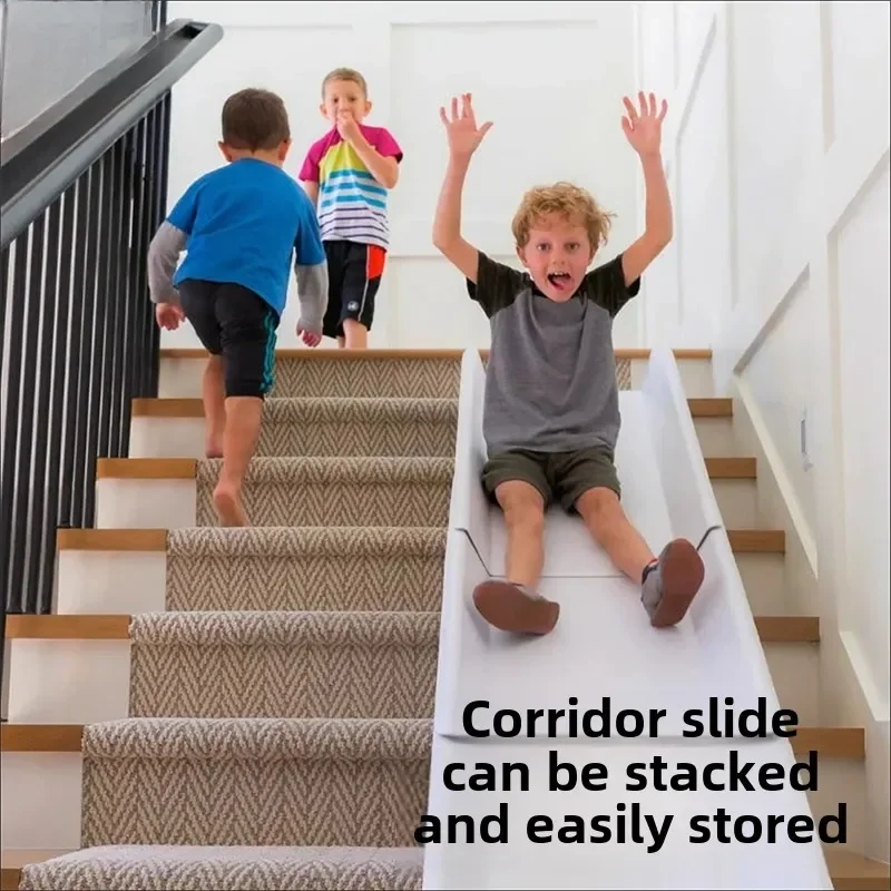 

Corridor Slide Indoor Staircase Slide 2nd Floor to 1st Floor Children's Gift Steps Family Slide