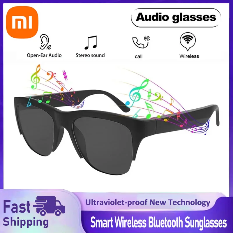 

Умные солнцезащитные очки Xiaomi Bluetooth V5.3 с защитой от ультрафиолета, для звонков и занятий спортом на открытом воздухе, HIFI-наушники, черные, новая технология, с защитой от случайных касаний, новинка