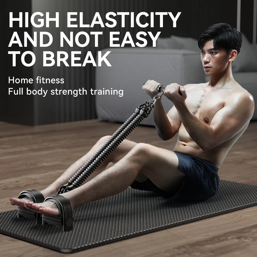 Pedal Tension Rope Men Abdominal Strengthening Elastic Band Tension Rope Expand Chest Strength Exercise Fitness equipment