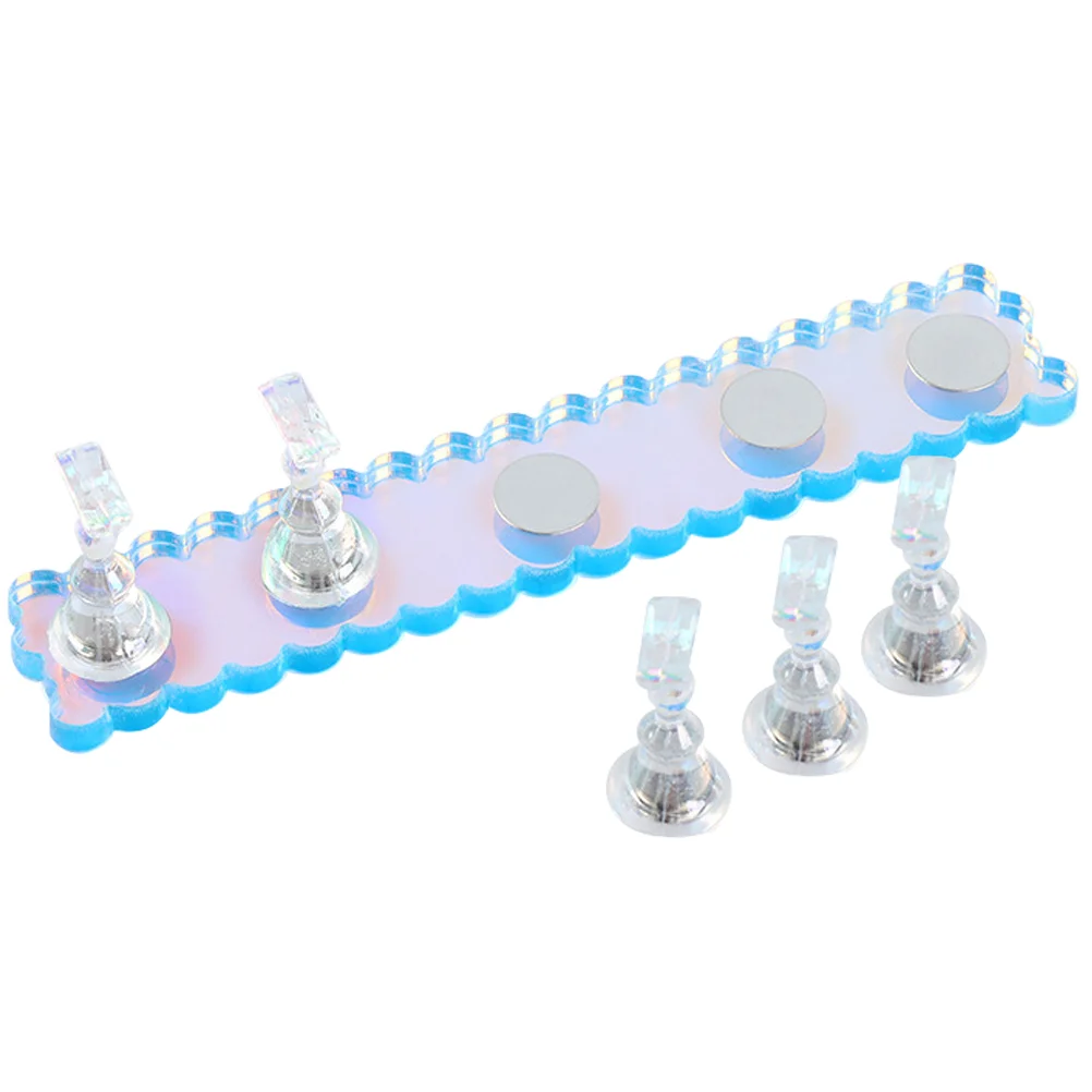 Nail Practice Bracket Stable Holder for Painting Nails Manicure Display Stand Creative Acrylic Crystal Glue Training