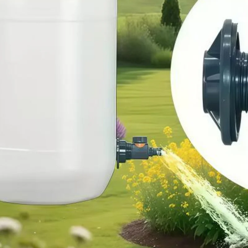 Tank Adapter 1/2-inch Tank Connector With Irrigation Valve Suitable For Garden Maintenance And Water Storage Tanks