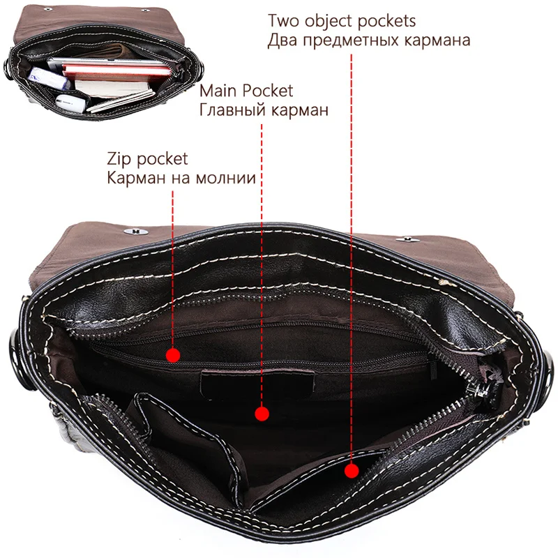 Men\'s Shoulder Bags Husband Genuine Leather Man Messenger Crossbody Bags for Men Bag Leather Cover Male Designer Bag 8821