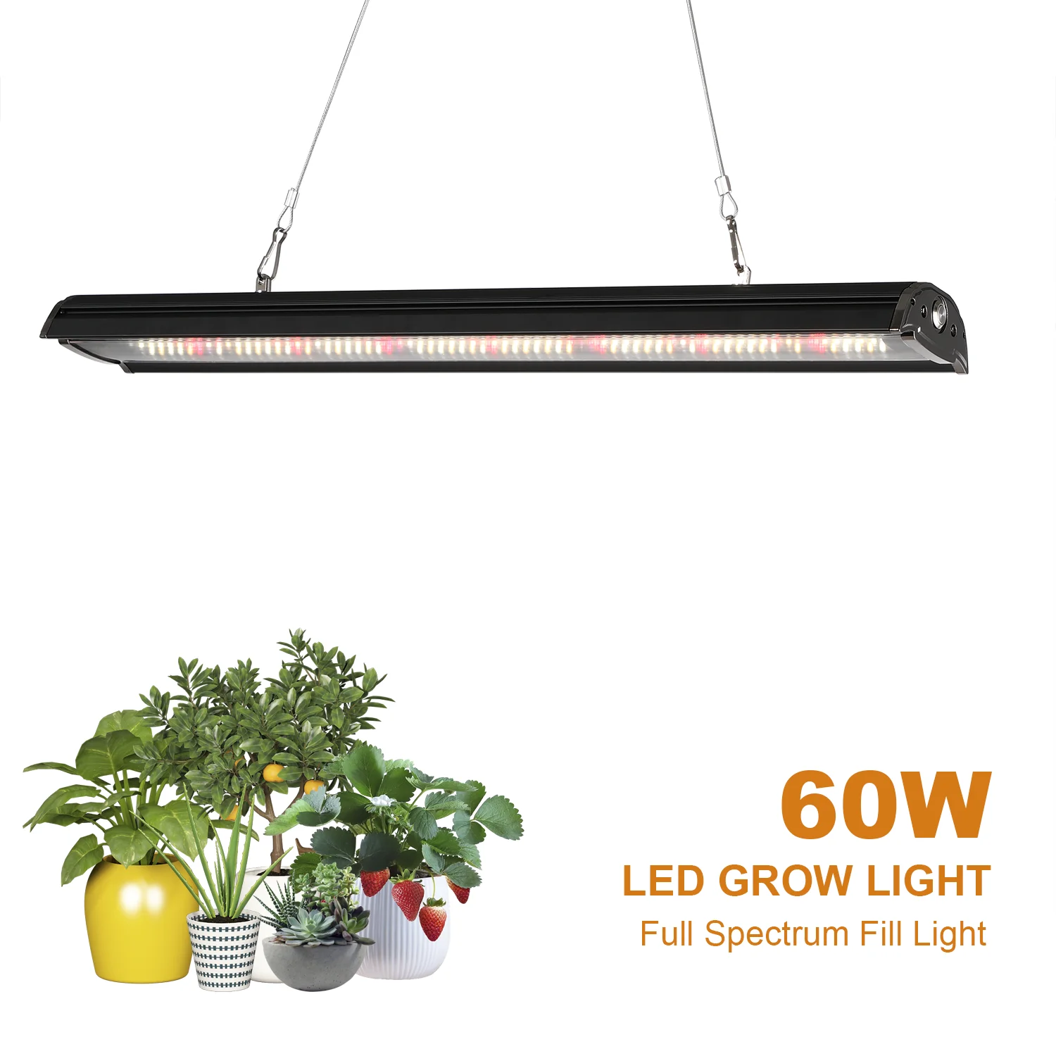 60W Quantum LED Grow Light LM281B+ PRO Full Spectrum LED Phyto Lamp For Plant Hydroponic Greenhouse Flower Veg And Bloom