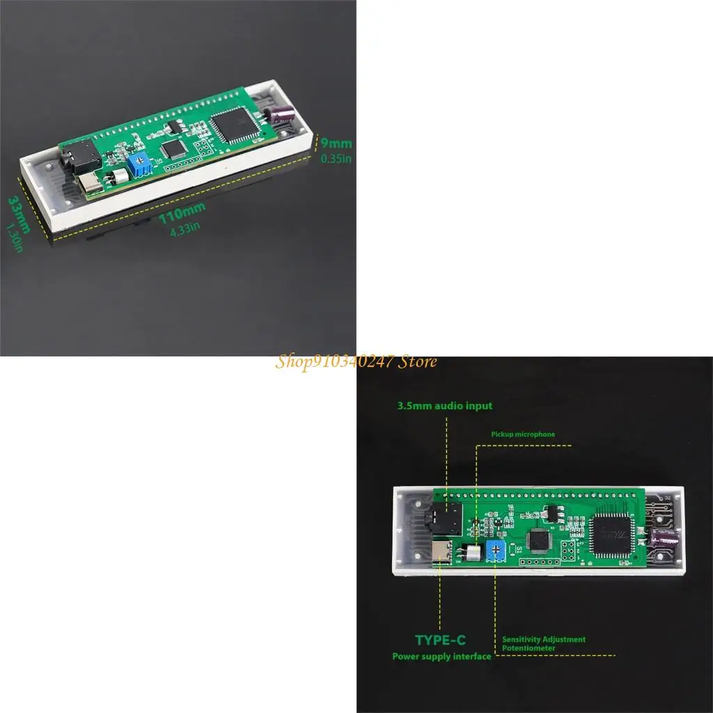 

Q22A Dynamic Auditory Spectrum Led Music Spectrum High Brightness Pickup Rhythm Light