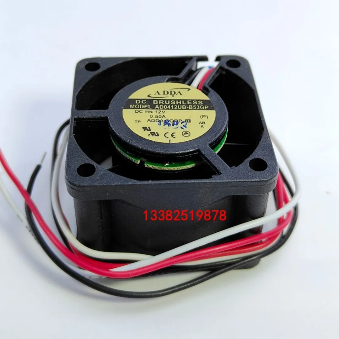 ADDA AD0412UB-B53GP DC 12V 0.50A 40x40x28mm 3-Wire Server Cooling Fan