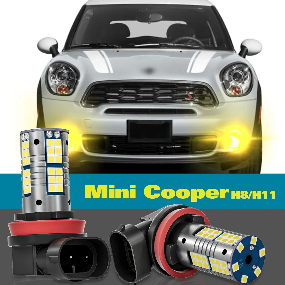 

Fog Light H8 For Mini Cooper F55 F56 R56 Clubman F54 R55 Convertible F57 R57 R60 R58 R61 R59 Accessories 2pcs LED Lamp