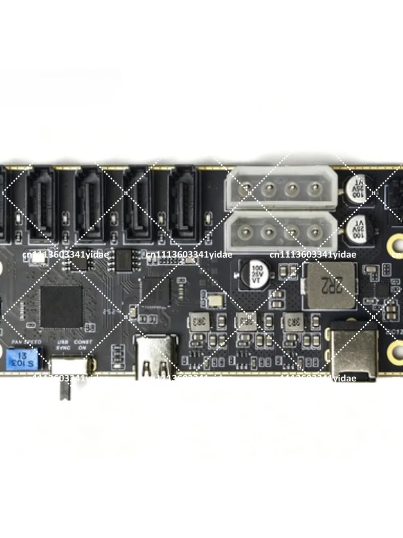 USB C to 5 Port SATA Adapter, External SATA Expansion Card for Hard Drives