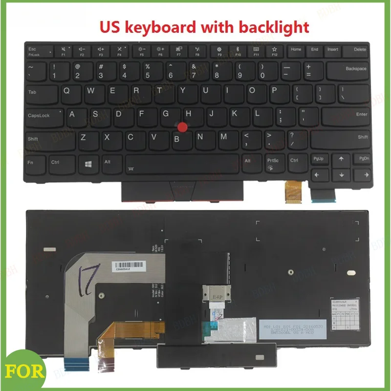 NEW FOR Lenovo Thinkpad T470 T480 A475 A485 01HX319 01AX434 01HX379 Latin / US/UK/German laptop keyboard