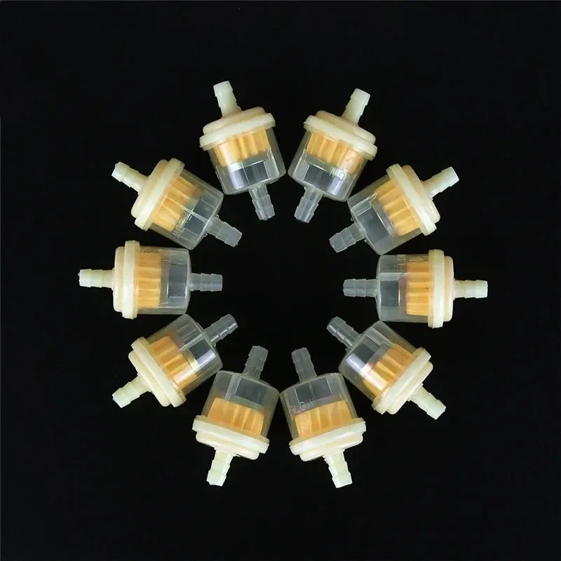 1/10PCs professional motorcycle oil filter inline gas fuel filter gasoline filters tool for scooter moped scooter dirt bike ATV